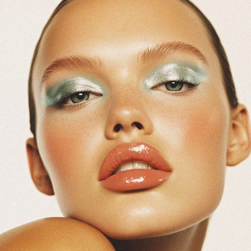 Close-up Portrait with Striking Makeup